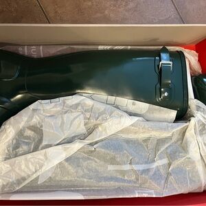 Hunter Glossy Green Tall Boots